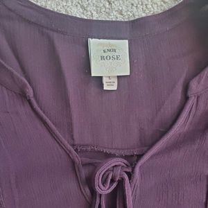 Plum Peasant Blouse